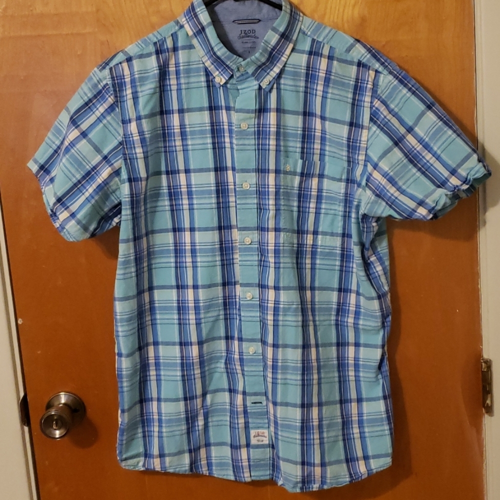 Mens Izod Saltwater button down shirt